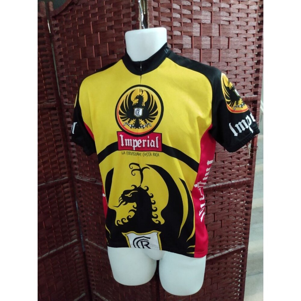 Imperial Beer Cycling Jersey Costa Rica Eagle Medium World Jerseys 3/4 Zip